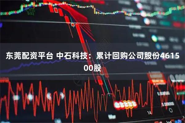 东莞配资平台 中石科技：累计回购公司股份461500股